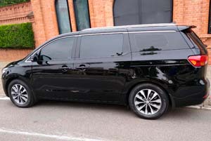 armoured cars service aluguel Kia Carnival SP